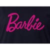 Barbie Womens' Classic Title Logo  Nightgown Sleep Pajama Shirt Black - 3 of 4