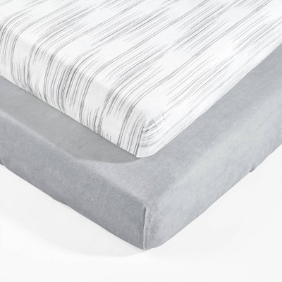 Lush Décor Soft & Plush Fitted Crib Sheet - 2pk
