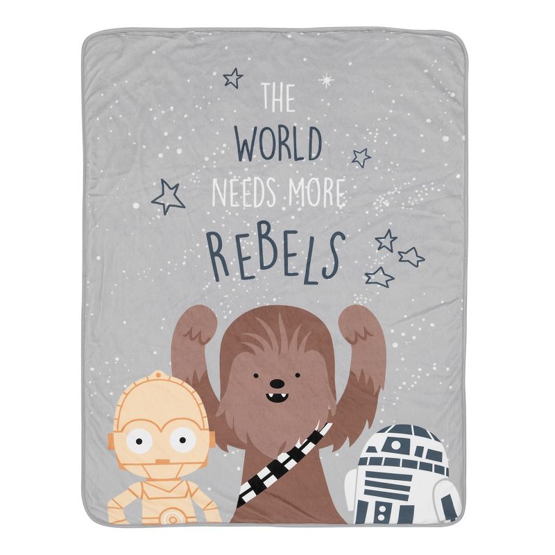 Lambs & Ivy Star Wars Rebels Baby Blanket - Gray, 1 of 7