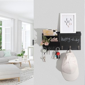 LunaLulinlk Key Holder for Wall, Mail Holder Organizer Wall Mount with Shelf, Hanging Key Rack Hanger with Hooks Decorative - 1 of 4