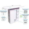 5 Star Super Deals Swivel Power Outlet Charging Tower Station Shelf 6 Wall Charger Ports + 2 Fast Charging USB Electrical Socket Power Stand Holder - 2 of 4