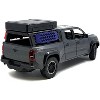 2024 Toyota Tacoma TRD Off-Road Edition Pickup Truck Gray with Bed Camper 1/24 Diecast Model Car - 4 of 4