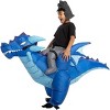 Joyfy Inflatable Costume Kids, Ride on Ice Dragon Inflatable Costume, Cool Blow Up Dragon Costume -  M (7-10yrs) - 4 of 4