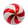Kurt Adler 80MM Gold, Red and White Glass Ball Ornaments, 6 Piece Set - 4 of 4