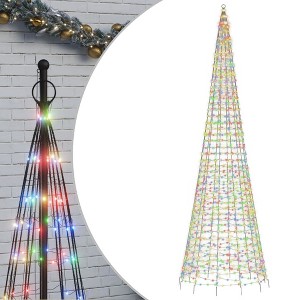 vidaXL LED Christmas Tree Colorful Copper, Iron Extra Tall - 1 of 4