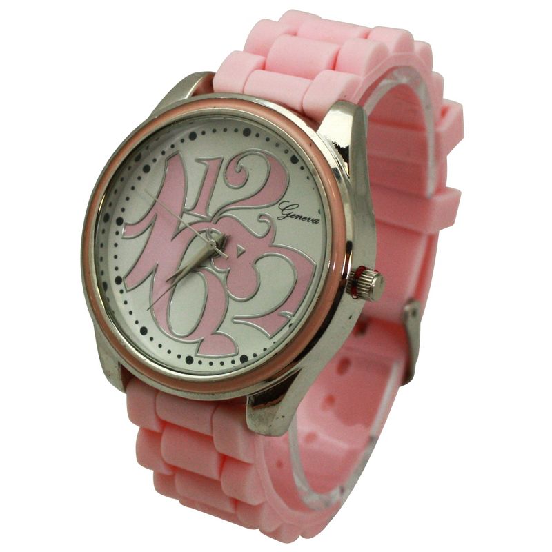 Olivia Pratt Round Big Face with Colorful Numbers Women Watch, 3 of 6
