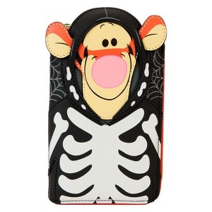 Loungefly Disney Winnie the Pooh - Skeleton Tigger Cosplay Glow Zip Around Wallet - 1 of 4