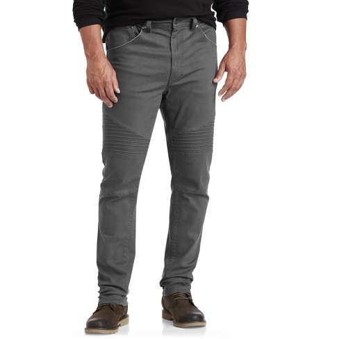 True Nation Moto 5-pocket Pants - Men's Big And Tall Grey 44x30 : Target