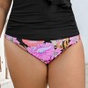 Women's Vibrant Floral Mid Rise Plus Size Swim Bottoms - Cupshe - 3 of 4
