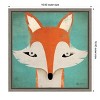 Amanti Art Fox by Ryan Fowler Canvas Wall Art Print Framed 16-in. x 16-in. - 4 of 4