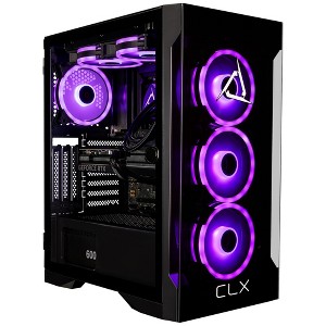 CLX SET Gaming PC - Intel Core Ultra 5 245KF 4.2GHz 14-Core Processor, 32GB DDR5 Memory, GeForce RTX 4060 8GB, 2TB SSD, 4TB HDD, WiFi, Windows 11 Home - 1 of 4