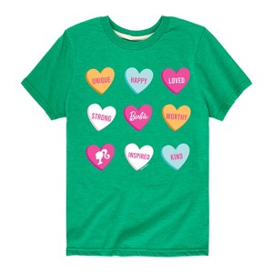 Boys' - Barbie - Barbie Candy Hearts Short Sleeve Graphic T-Shirt - 1 of 4