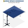 10Ft Offset Hanging Market Patio Umbrella, Outdoor Offset Cantilever Umbrella - 2 of 4