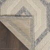 Nourison Palamos Contemporary Diamonds Indoor/Outdoor Cream Area Rug - 3 of 4