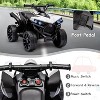 6V Ride on Toy, Kids ATV 4 Wheeler with 1.8MPH Max Speed, Wear-Resistant Wheels, Music & Foot Pedal, Electric Quad Car for Kids Toddlers - 3 of 4