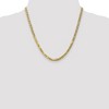 Black Bow Jewelry 4.75mm, 14k Yellow Gold, Solid Beveled Curb Chain Necklace - 2 of 4