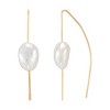 Silpada 'Staying Close' 14K Yellow Gold-Plated Sterling Silver Freshwater Pearl Drop Earrings - 2 of 4