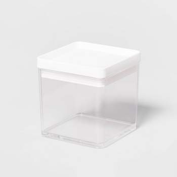 2.75c Short Square Plastic Food Storage Container - Brightroom