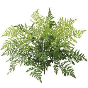 Floral Home 28" Leather Fern Bush with 7 Lifelike Fronds - 6-Piece - 1 of 4