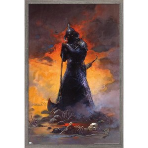 Trends International Frank Frazetta - Death Dealer 3 Framed Wall Poster Prints - 1 of 4