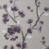 Sakura Cotton Printed Shower Curtain - Purple: Madison Park Floral Sateen, Machine Washable, OEKO-TEX Certified - 4 of 4