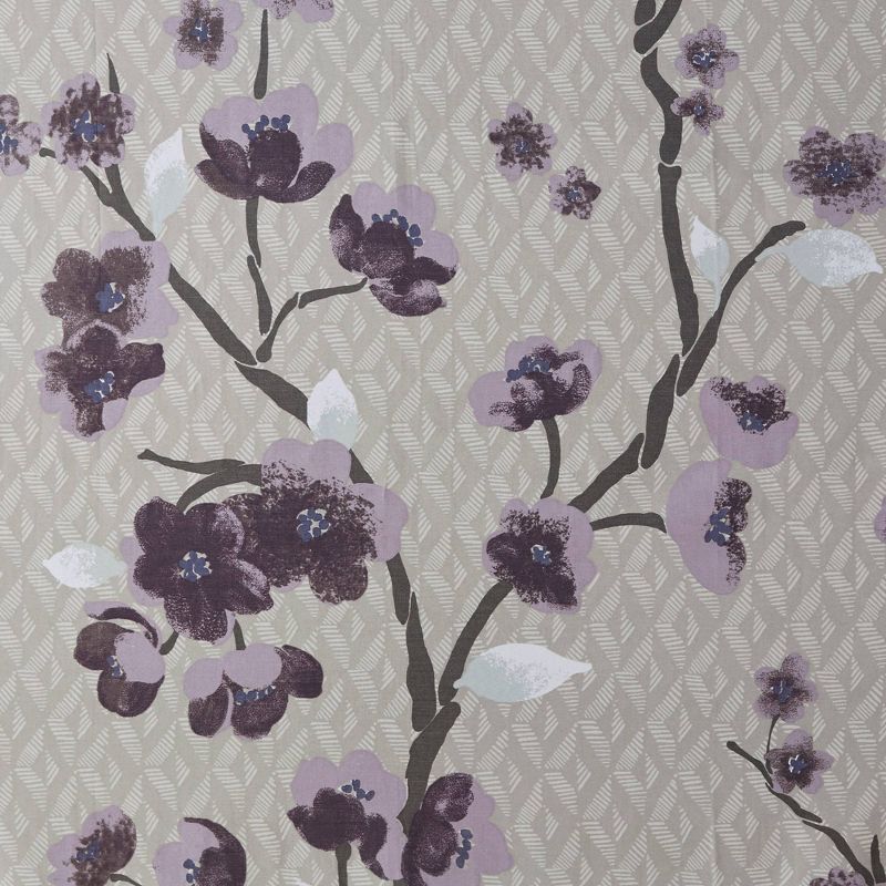 Sakura Cotton Printed Shower Curtain - Purple, 5 of 6