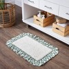 April & Olive Annie Buffalo Green Check Bathmat 20x30 VHC Brands - 3 of 3