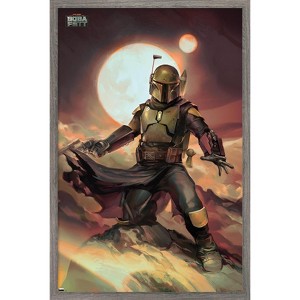 Trends International Star Wars: The Book of Boba Fett - Boba on Tatooine Framed Wall Poster Prints - 1 of 4
