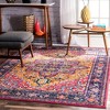 Nuloom Jaclyn Medallion 10x14 Area Rug for Living Room Bedroom Dining Room Kitchen, Hot Pink/Orange - 2 of 4