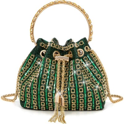 Sparkly Diamond Evening Bag for Women Rhinestone Purse Glitter Handbag for Party Prom Cocktail Wedding