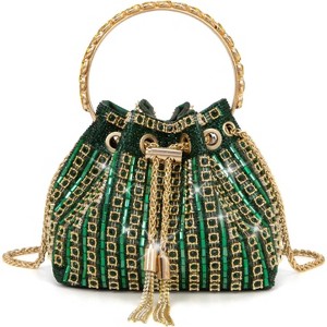 Sparkly Diamond Evening Bag for Women Rhinestone Purse Glitter Handbag for Party Prom Cocktail Wedding - 1 of 4