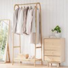 Clothes Rack with Storage Shelf - Freestanding Garment Rack for Hanging Clothes, Coats, Skirts, Shoes & Plants - Ideal for Living Room, Balcony - 2 of 4