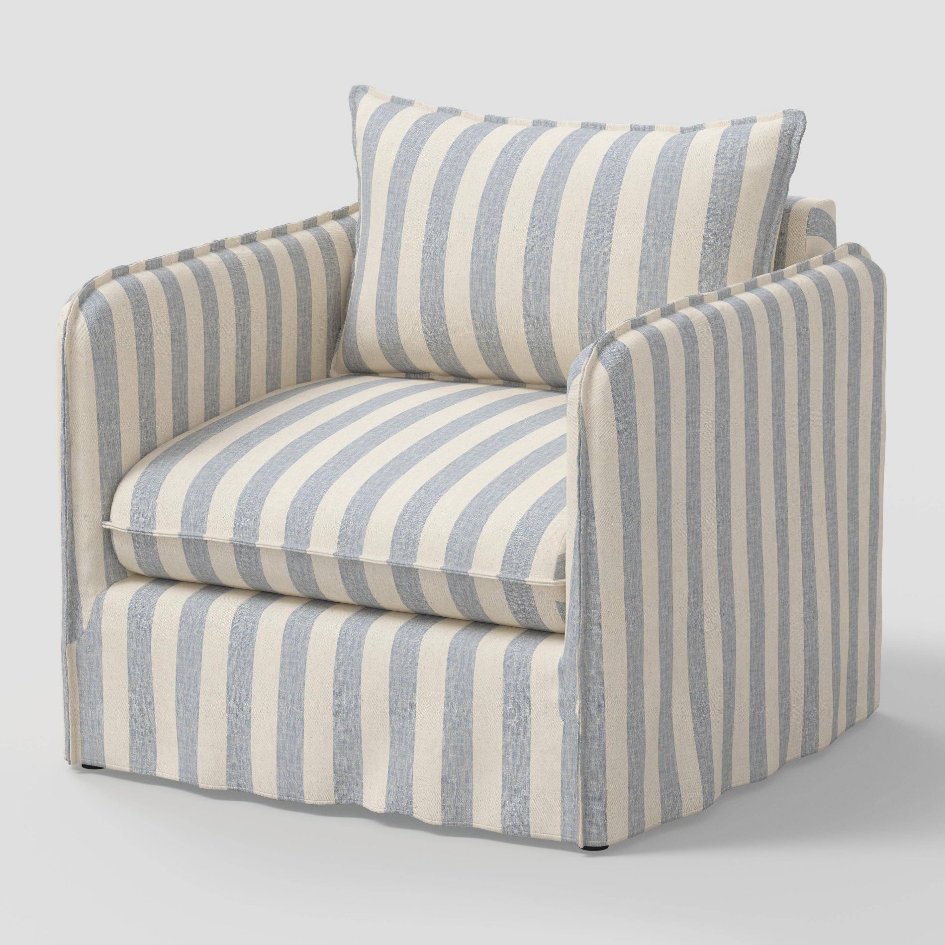 Berea Chair Malcolm Stripe Blue - Threshold™