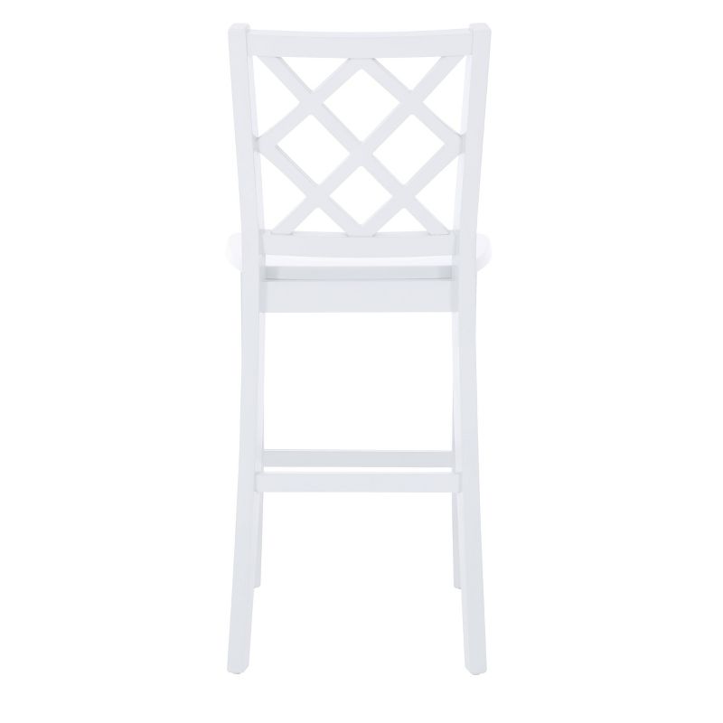 25.25&#34; Shelby X-Back Farmhouse Counter Stool White Finished Wood - Powell, 4 of 10