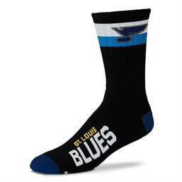 NHL St. Louis Blues Men's La Raya Crew Socks - Black L