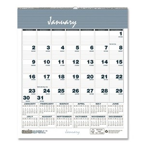 House of Doolittle Bar Harbor Recycled Wirebound Monthly Wall Calendar 12-Month January 2026 to December 2026 White - 1 of 4
