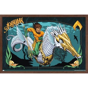 Trends International Aquaman and the Lost Kingdom - llustration Framed Wall Poster Prints - 1 of 4