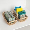 WeThinkStorage Set of 2 Woven Seagrass Decorative Basket with Wooden Handles - 4 of 4