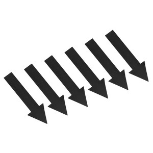 Unique Bargains Directional Sign PVC Adhesive Removable Arrow Stickers 6 Sheet - 1 of 4