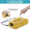 Paaaawaters Airtight Food Storage Containers with Lids 8PCS Set 3.2L, Plastic Spaghetti Container for Pasta organizer - 4 of 4