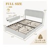 Coucheta Storage Platform Bed Frames - with Boucle Upholstered Headboard, 4 Drawers, Wood Slats & Easy Assembly, No Box Spring Needed - 2 of 4