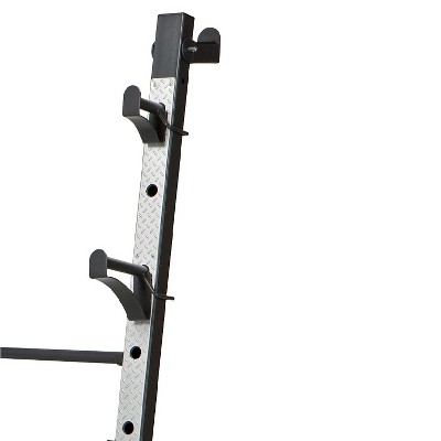 Adjustable Gray and Black Steel Olympic Weight Bench