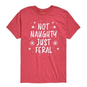 Boys' - Instant Message - Not Naughty Just Feral Short Sleeve Graphic T-Shirt - 1 of 4