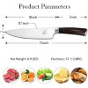 Japanese Chef Knife - Sharp Kitchen Knife 8 Inch Chef's Knives HC Steel Paring Knife, Unique Gifts for Men and Women, Gifts for Mom or Dad - 2 of 4