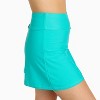 Calypsa Women's Plus Size Chlorine Resistant Short A-line Swim Skort - 3 of 3