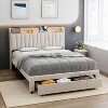 Upholstered Bed Frame with Storage Headboard and Charging Station, Heavy Duty Platform Bed with Drawers, No Box Spring Needed - 4 of 4