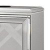 Royal Hampton 30 Inch Modern 2 Drawer Nightstand, Carved Acrylic Feet, Crisp White - 2 of 4