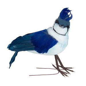 Northlight Blue Jay Clip-On Christmas Ornament - 4.5" - Blue and White - 1 of 4