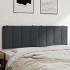 vidaXL Headboard Cushion "Hanko" Dark Gray 60.2" Velvet - 2 of 4