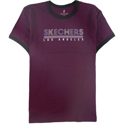 Skechers Womens Los Angeles Graphic T-Shirt, Purple, Small